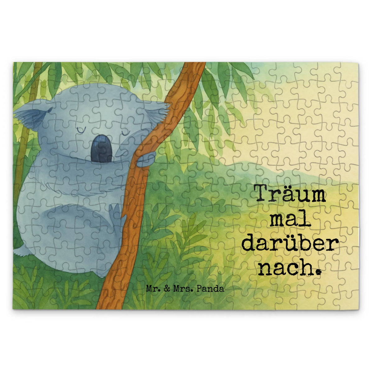 Puzzle koala Design special gifts, card, good mood, funny sayings, animal lover, hand drawn, cute animal motives, cute, small animals, gift ideas, gifts, sleeping, dream, bedroom, koala bear, dreamland