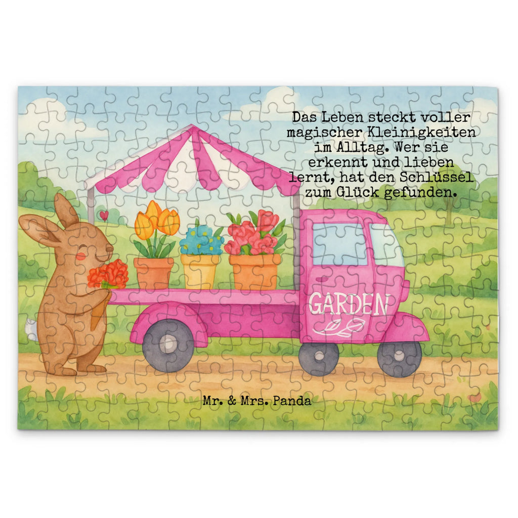 Puzzle Easter Bunny Flower cart Design Puzzle, Ostern, Osterhase, Ostergeschenke, Osternest, Osterdeko, Geschenke zu Ostern, Ostern Geschenk, Ostergeschenke Kinder, Ostern Kinder, Tulpen, Blumen