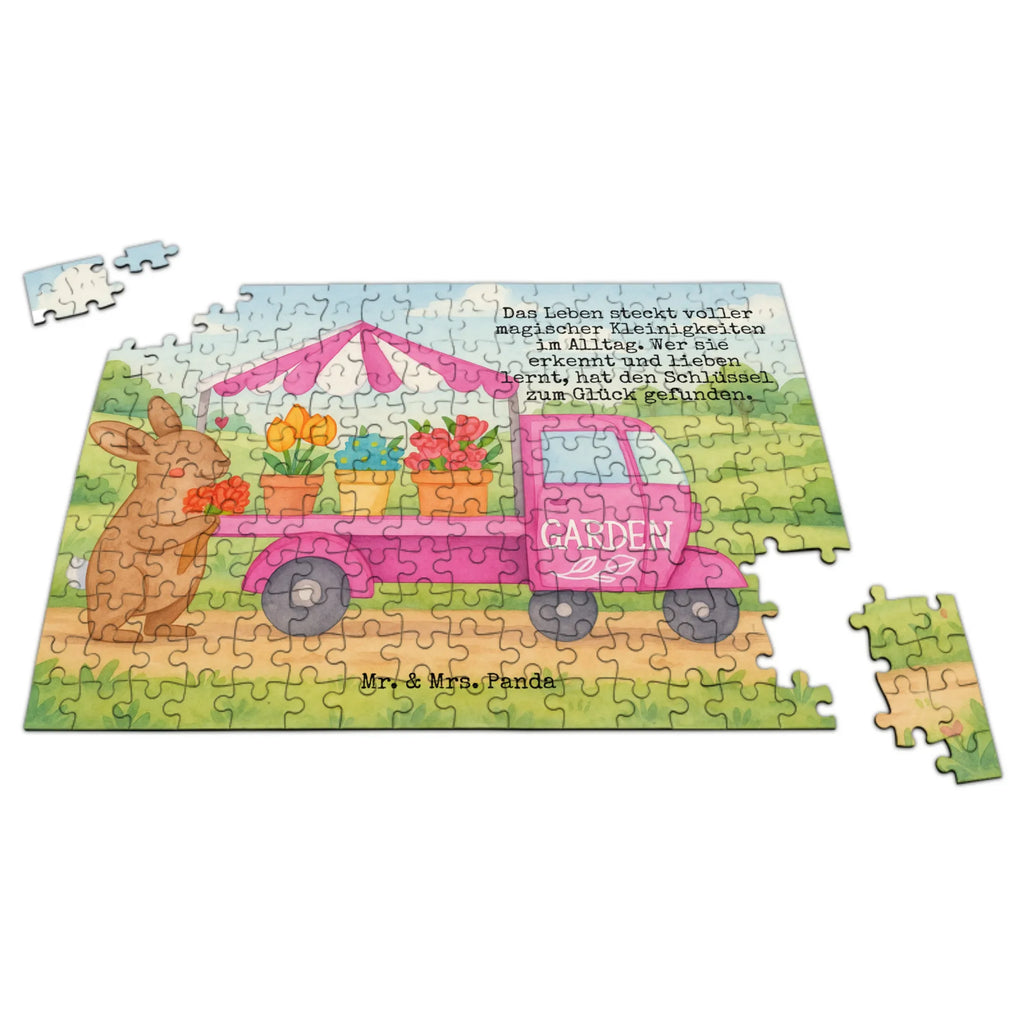 Puzzle Easter Bunny Flower cart Design Puzzle, Ostern, Osterhase, Ostergeschenke, Osternest, Osterdeko, Geschenke zu Ostern, Ostern Geschenk, Ostergeschenke Kinder, Ostern Kinder, Tulpen, Blumen