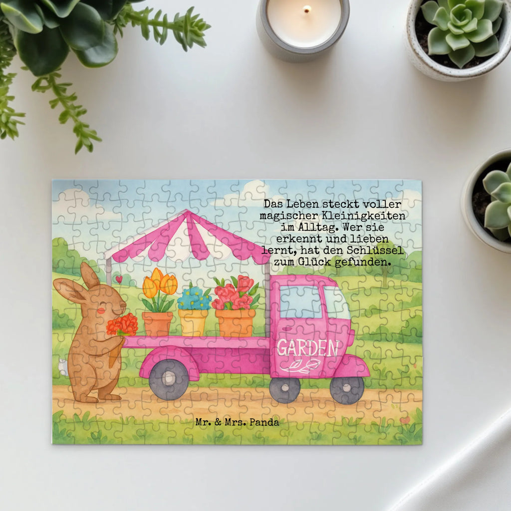 Puzzle Easter Bunny Flower cart Design Puzzle, Ostern, Osterhase, Ostergeschenke, Osternest, Osterdeko, Geschenke zu Ostern, Ostern Geschenk, Ostergeschenke Kinder, Ostern Kinder, Tulpen, Blumen