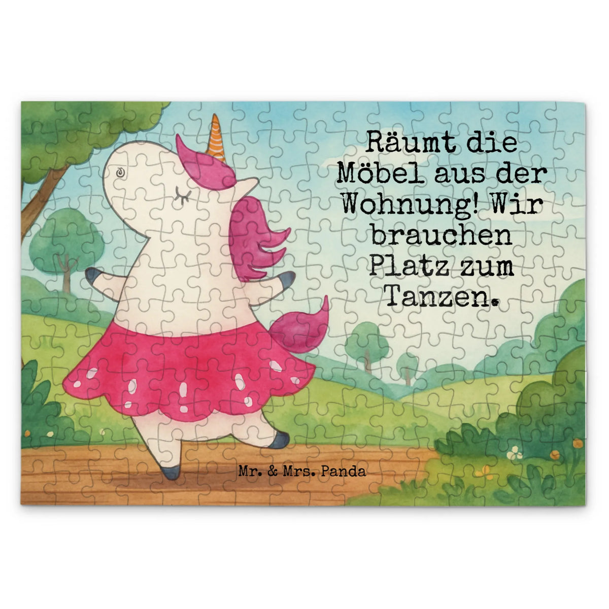 Puzzle Jednorożec balerina Design jednorożce, dekoracje jednorożca, Jednorożec