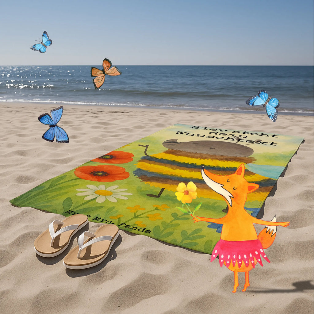 Personalized Bath Towel bumblebee fluffy Design Strandtuch mit Namen, Badetuch mit Namen, Personalisiertes Handtuch, Personalisiertes Badetuch, Duschtuch mit Namen, Saunatuch mit Namen, Kinder Handtuch mit Namen, Tiermotive, Gute Laune, lustige Sprüche, Tiere, Flauschig, Natur, Hummel, Biene, Blume