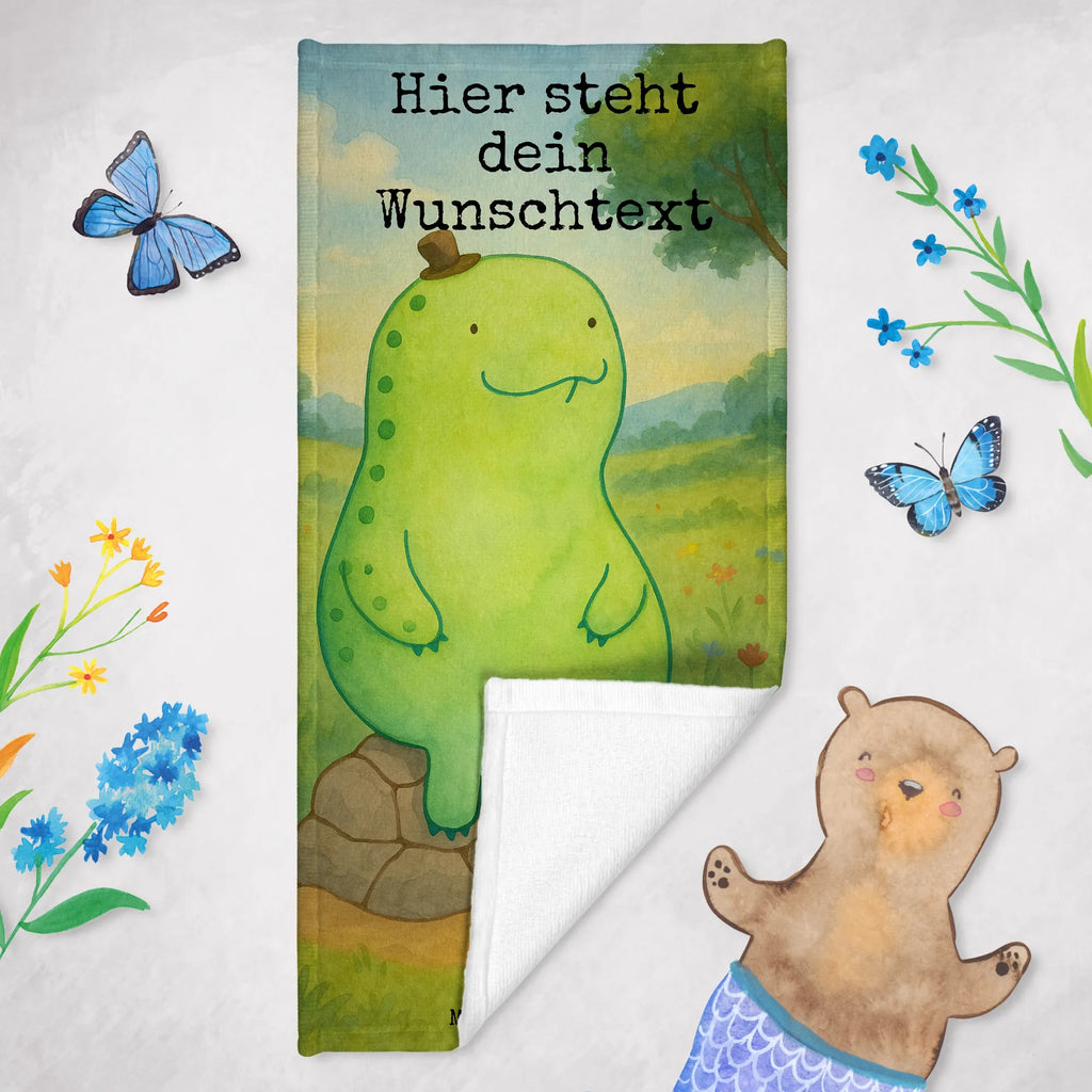 Personalisiertes Badehandtuch Schildkröte Pause Design Duschtuch mit Namen, Badetuch mit Namen, Strandtuch mit Namen, Saunatuch mit Namen, Kinder Handtuch mit Namen, Personalisiertes Handtuch, Personalisiertes Badetuch, Schildkröte, Achtsamkeit, Entschleunigen, achtsam