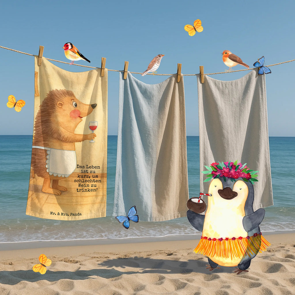 Badehandtuch Igel Wein Design Duschtuch, Badetuch, Strandtuch, Saunatuch, Kinder Handtuch, Tiermotive, Gute Laune, lustige Sprüche, Tiere, Wein Spruch, Igel, Geschenk Weintrinker, Geschenk Weinliebhaber, Wein Deko, Weinglas, Rotwein, Weißwein, Wein trinken