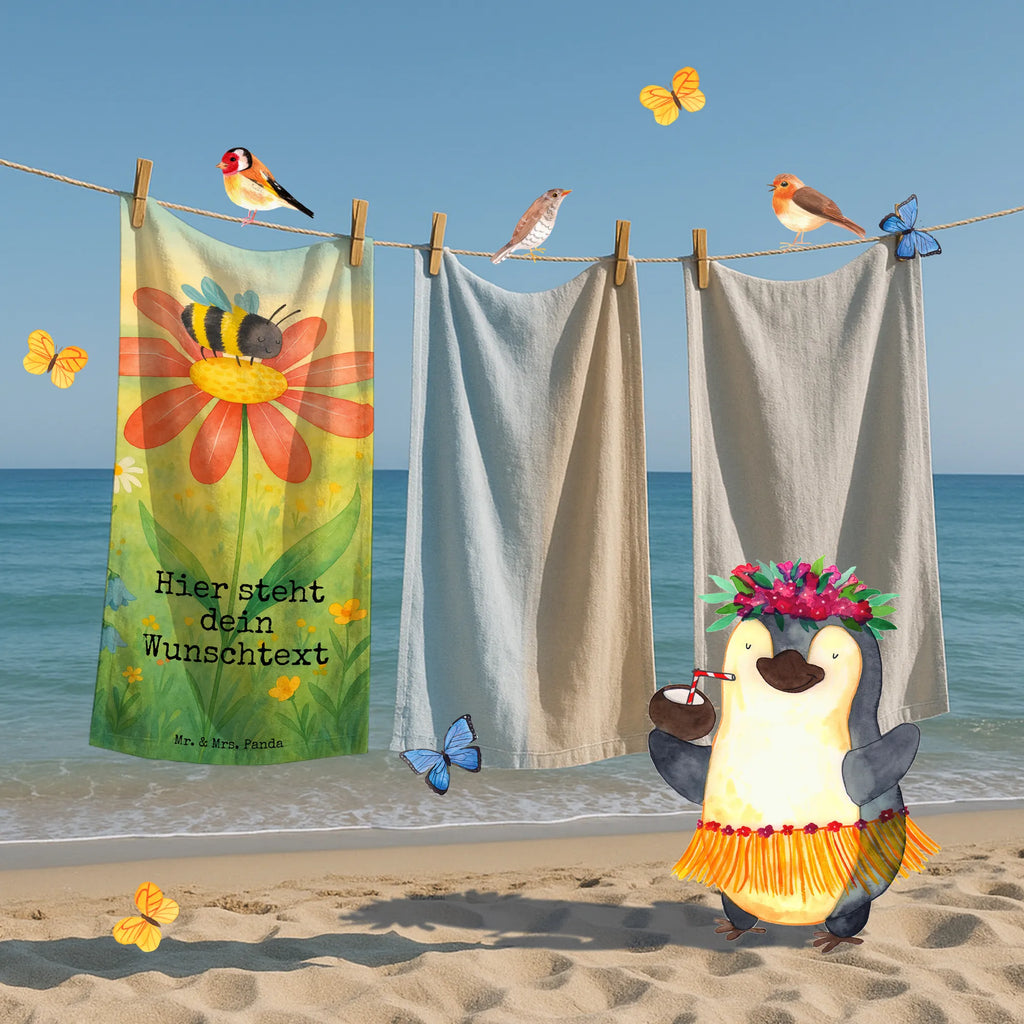 Personalized Bath Towel bumblebee flower Design Badetuch mit Namen, Personalisiertes Badetuch, Kinder Handtuch mit Namen, Saunatuch mit Namen, Duschtuch mit Namen, Strandtuch mit Namen, Personalisiertes Handtuch, Tiermotive, Gute Laune, lustige Sprüche, Tiere, Wespe, Blume, Biene, Feld, Natur, Hummel, Flauschig, Hummeln