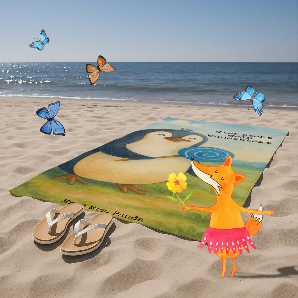 Personalized Bath Towel Penguin lollipop Design Strandtuch mit Namen, Kinder Handtuch mit Namen, Saunatuch mit Namen, Personalisiertes Badetuch, Badetuch mit Namen, Duschtuch mit Namen, Personalisiertes Handtuch, Pinguin, Rebell, Spruch, Gauner, Lolli, Blödsinn, Rabauke, Pinguine, Süßigkeiten, Ganove