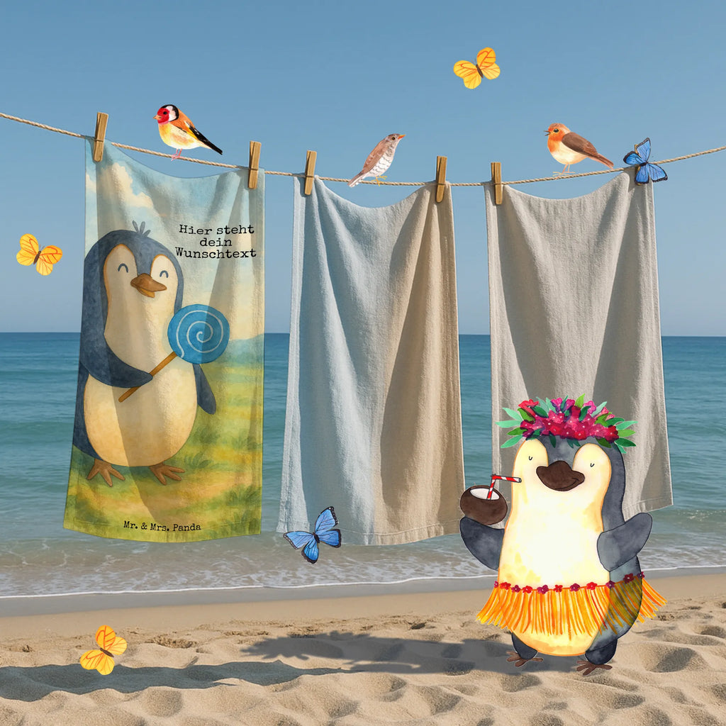 Personalized Bath Towel Penguin lollipop Design Strandtuch mit Namen, Kinder Handtuch mit Namen, Saunatuch mit Namen, Personalisiertes Badetuch, Badetuch mit Namen, Duschtuch mit Namen, Personalisiertes Handtuch, Pinguin, Rebell, Spruch, Gauner, Lolli, Blödsinn, Rabauke, Pinguine, Süßigkeiten, Ganove