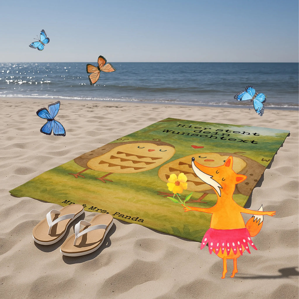 Personalisiertes Badehandtuch Eulen Liebe Design Saunatuch mit Namen, Personalisiertes Badetuch, Duschtuch mit Namen, Kinder Handtuch mit Namen, Badetuch mit Namen, Personalisiertes Handtuch, Strandtuch mit Namen, Eule, Liebe Spruch, Owl, All you need is love, Liebe, Eule Deko, Freundin Geschenk, Wortspiel lustig, Freund, Hochzeit Spruch