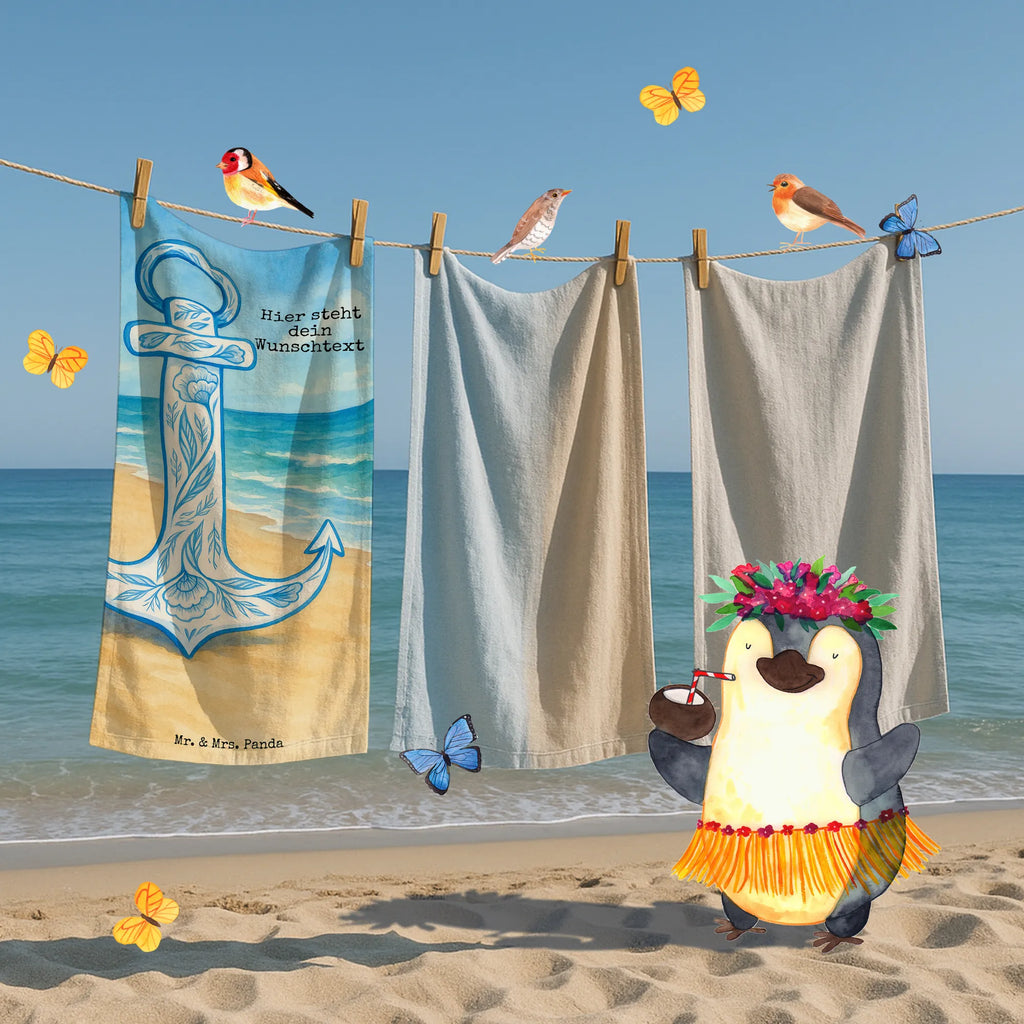 Personalisiertes Badehandtuch Anker Blau Design Kinder Handtuch mit Namen, Strandtuch mit Namen, Personalisiertes Handtuch, Duschtuch mit Namen, Personalisiertes Badetuch, Saunatuch mit Namen, Badetuch mit Namen, Tiermotive, Gute Laune, lustige Sprüche, Tiere