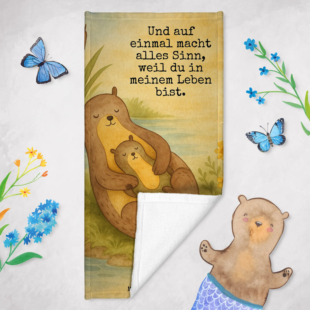 Badehandtuch Otter Kind Design Duschtuch, Badetuch, Strandtuch, Saunatuch, Kinder Handtuch, Otter, Fischotter, Seeotter, Otter Seeotter See Otter
