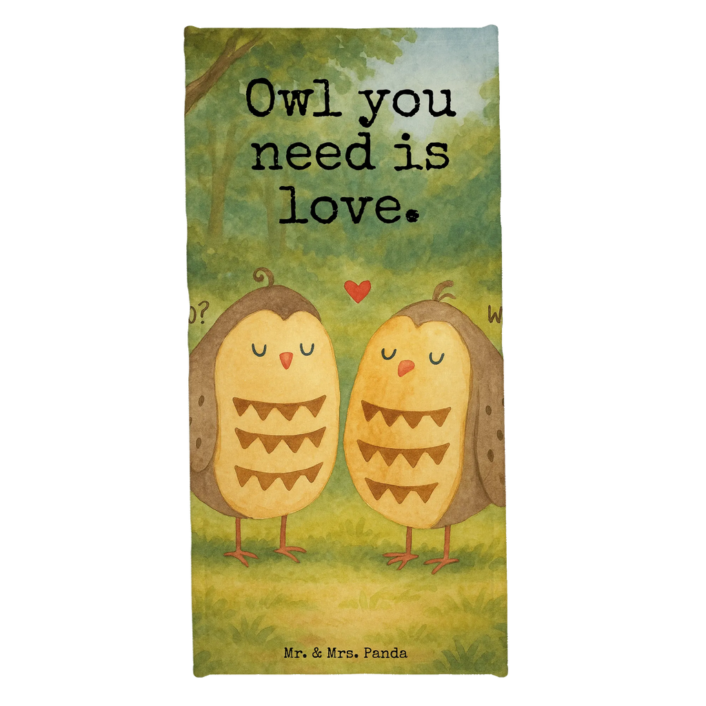 70 x 140 ręcznik sowy miłość Design Duschtuch, Badetuch, Strandtuch, Saunatuch, Kinder Handtuch, Eule, Eule Deko, Liebe, Hochzeit Spruch, Owl, All you need is love, Liebe Spruch, Freundin Geschenk, Freund, Wortspiel lustig