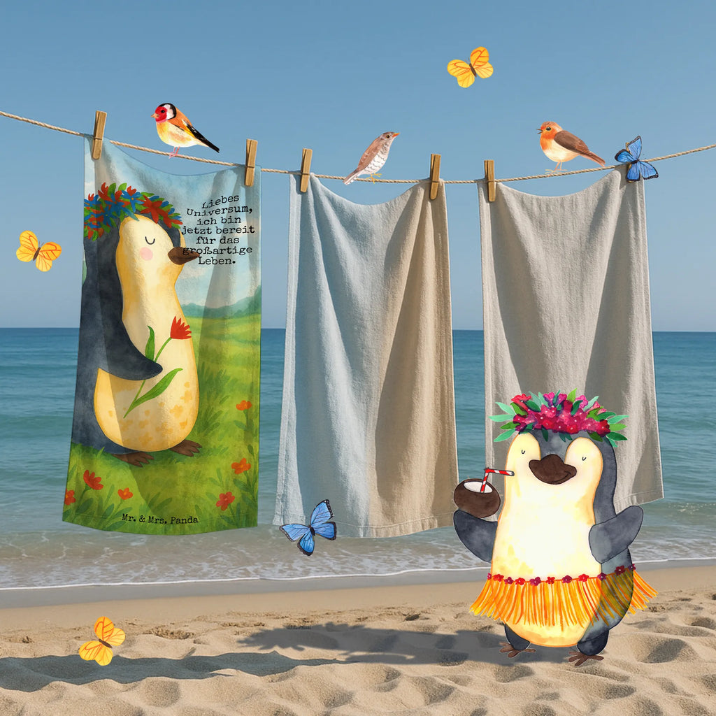 Badehandtuch Pinguin Blumen Design Kinder Handtuch, Saunatuch, Duschtuch, Badehandtuch, Duschhandtuch, Reisehandtuch, Gästehandtuch, Sport Handtuch, Badetuch Kinder, Frottier, Badetuch, Strandtuch, Pinguin, Lebenslust, Universum, Leben, Motivation, Lebensziele, Geschenkidee, Blumenkranz, Ziele, Liebeskummer, Pinguine, Wünsche