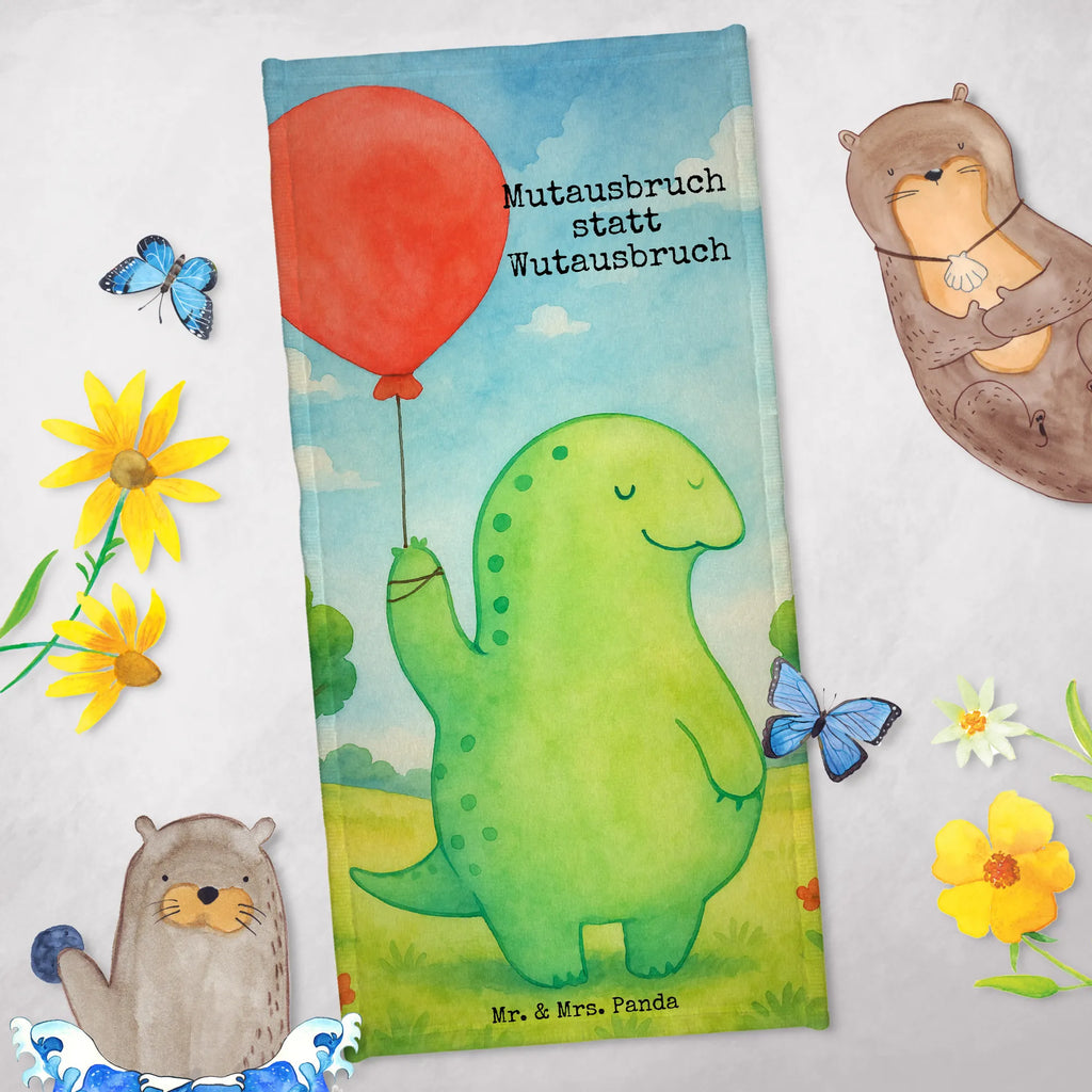 70 x 140 ręcznik żółw balon Design Duschtuch, Badetuch, Strandtuch, Saunatuch, Kinder Handtuch, Schildkröte, Schildkröten, Mutausbruch, Motivation, Motivationsspruch