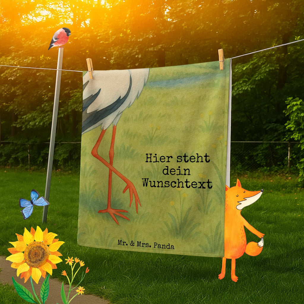 Spersonalizowany ręcznik kąpielowy Bocian Design Saunatuch mit Namen, Personalisiertes Badetuch, Badetuch mit Namen, Strandtuch mit Namen, Personalisiertes Handtuch, Duschtuch mit Namen, Kinder Handtuch mit Namen, Tiermotive, Gute Laune, lustige Sprüche, Tiere, Baby, Storch, Geburt, Mütter, Schwanger, Schwangerschaft, Mutter, Babybauch, Störche, Mutter werden