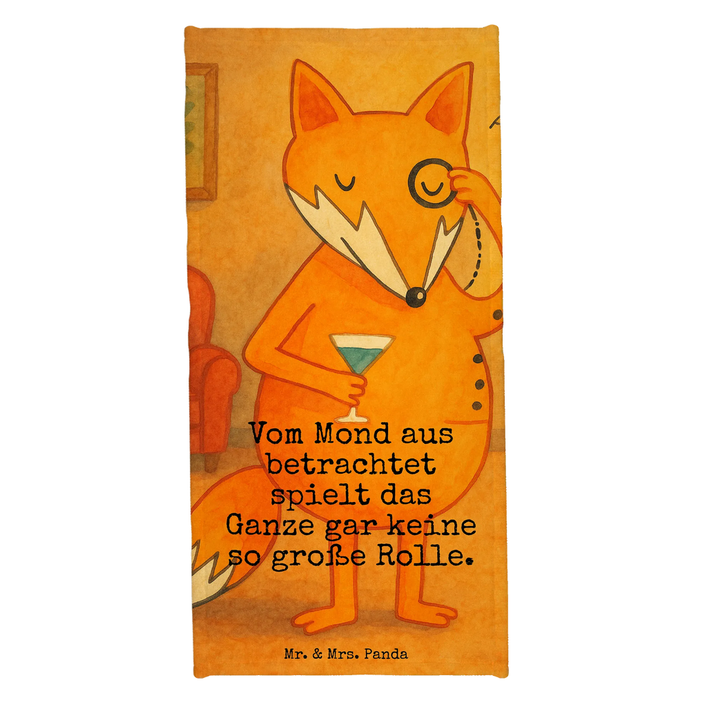 Badehandtuch Fuchs Lord Design Duschtuch, Badetuch, Strandtuch, Saunatuch, Kinder Handtuch, Fuchs, Füchse, tröstende Worte, Spruch lustig, Liebeskummer Geschenk, Motivation Spruch, Problemlösung