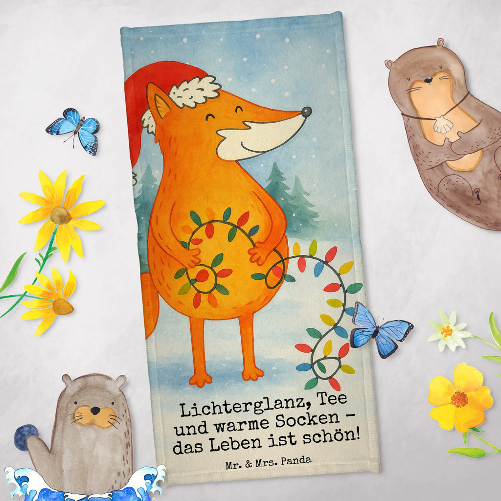 Badehandtuch Fuchs Weihnachten Design Duschtuch, Badetuch, Strandtuch, Saunatuch, Kinder Handtuch, Winter, Weihnachten, Weihnachtsdeko, Nikolaus, Advent, Heiligabend, Wintermotiv, Fuchs, Füchse, Spruch schön, Geschenk Weihnachten, Weihnachtsmann, Weihnachtszeit
