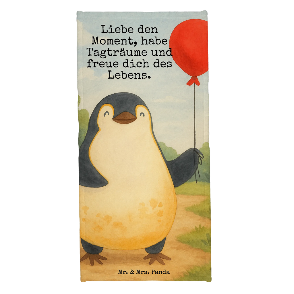 Badehandtuch Pinguin Luftballon Design Duschtuch, Badetuch, Strandtuch, Saunatuch, Kinder Handtuch, Pinguin, Pinguine, Luftballon, Tagträume, Lebenslust, Geschenk Freundin, Geschenkidee, beste Freundin, Motivation, Neustart, neues Leben, Liebe, Glück
