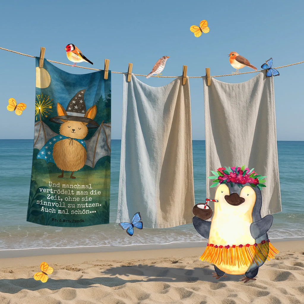 Badehandtuch Fledermaus Zauberer Design Duschtuch, Badetuch, Strandtuch, Saunatuch, Kinder Handtuch, Tiermotive, Gute Laune, lustige Sprüche, Tiere, Fledermaus, Fledermäuse, Zauberer, Magier, Frauen, reinsteigern