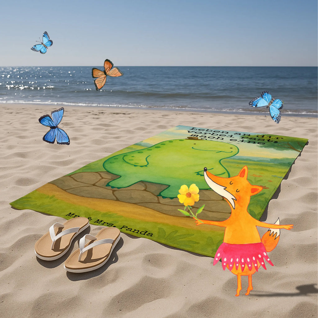 Badehandtuch Schildkröte Pause Design Duschtuch, Badetuch, Strandtuch, Saunatuch, Kinder Handtuch, Schildkröte, Achtsamkeit, Entschleunigen, achtsam