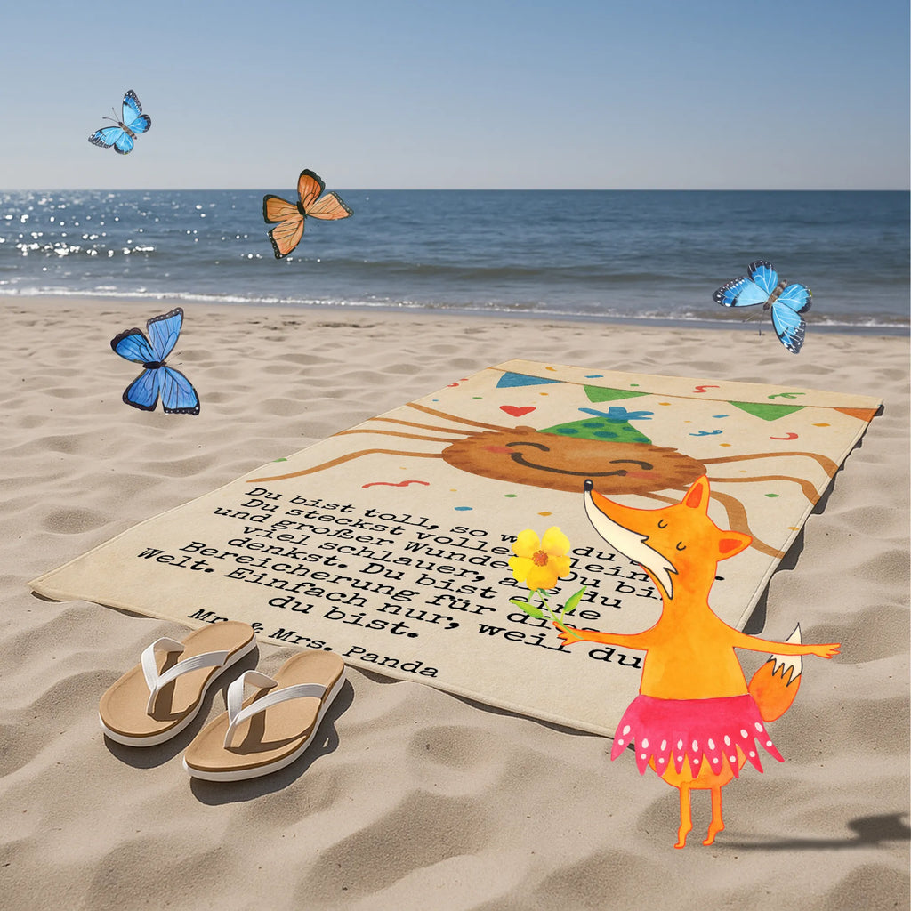 Badehandtuch Spinne Agathe Party Design Duschtuch, Badetuch, Strandtuch, Saunatuch, Kinder Handtuch, Spinne Agathe, Spinne, Agathe, Videos, Merchandise, Selbstliebe, Wunder, Motivation, Glück