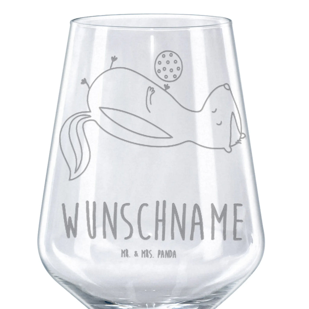 Personalizowany kieliszek do czerwonego wina skunks piłka Stinktier, Skunk