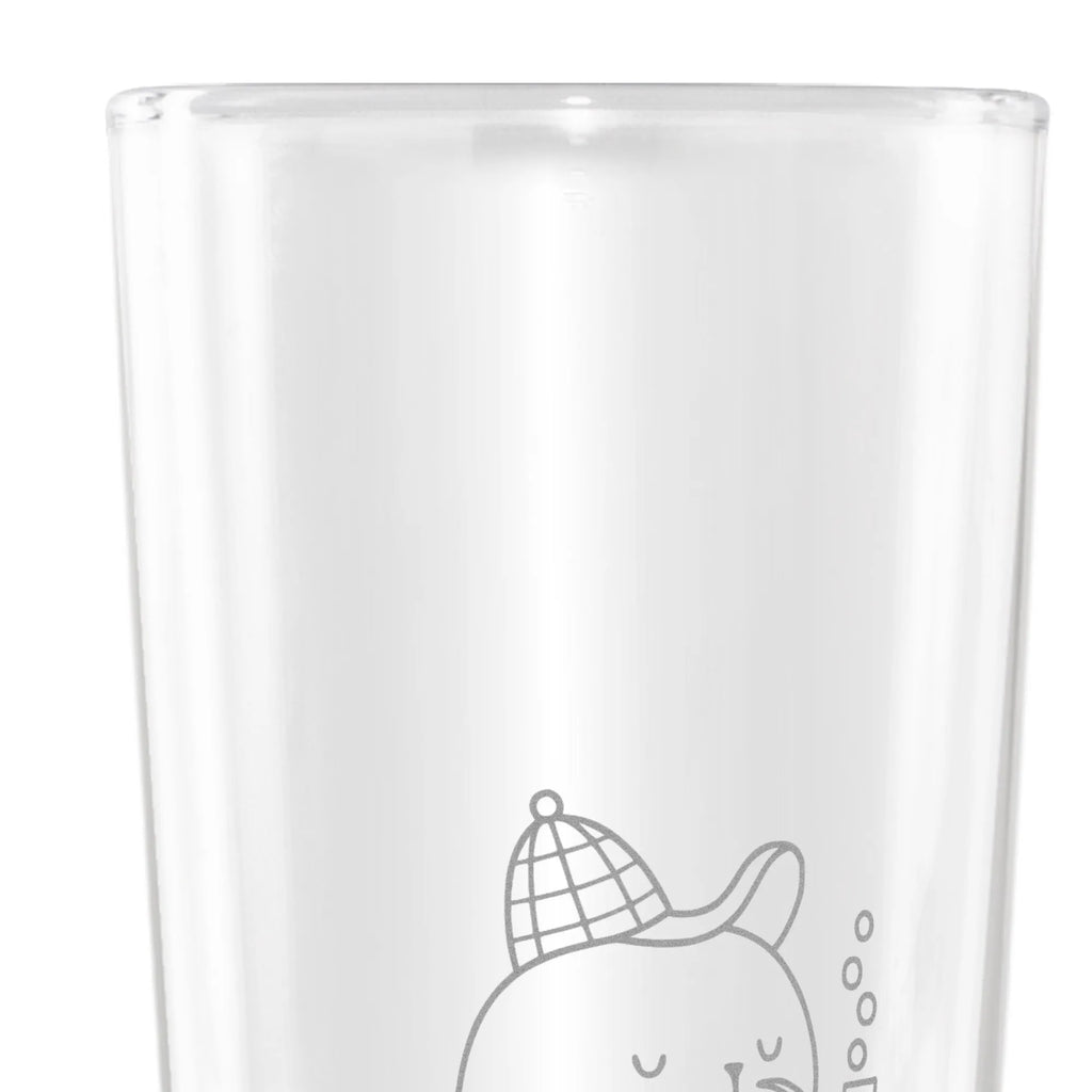 Weizenglas Robbe Sherlock Vatertag, Weizenbierglas, Weizenbier Glas, Weizenglas, Weizen Glas, Tiermotive, Gute Laune, lustige Sprüche, Tiere