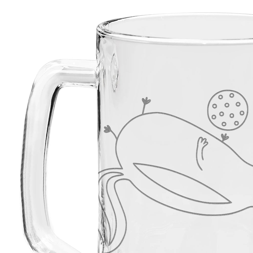 Engraved Beer Mug skunk ball Skunk, wisdom, playful, predator, stinky, wild animal, stinker, skunk