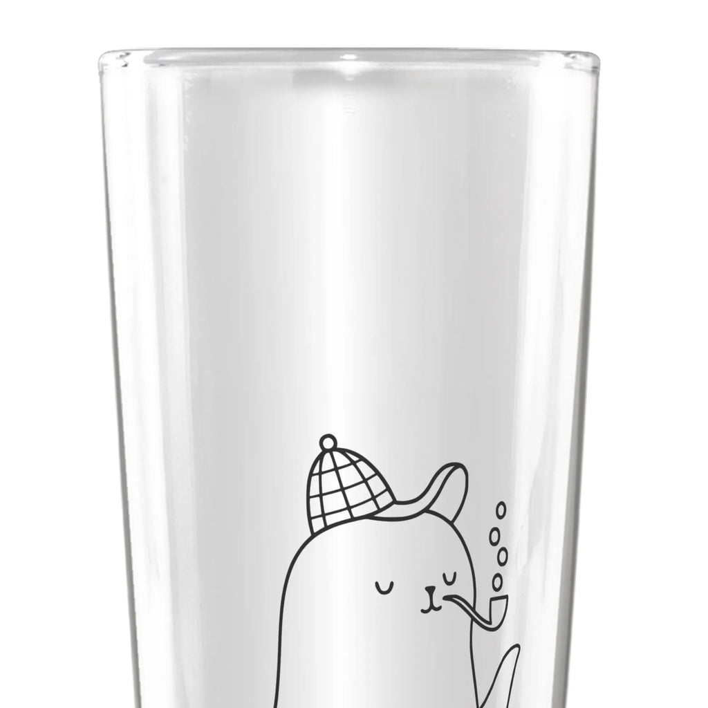 Personalized Beer Glass seal sherlock small animals, cute, funny, cute animal motives, hand drawn, small world, funny sayings, good mood, happy, gifts, gift ideas, special gifts, animal lover, card