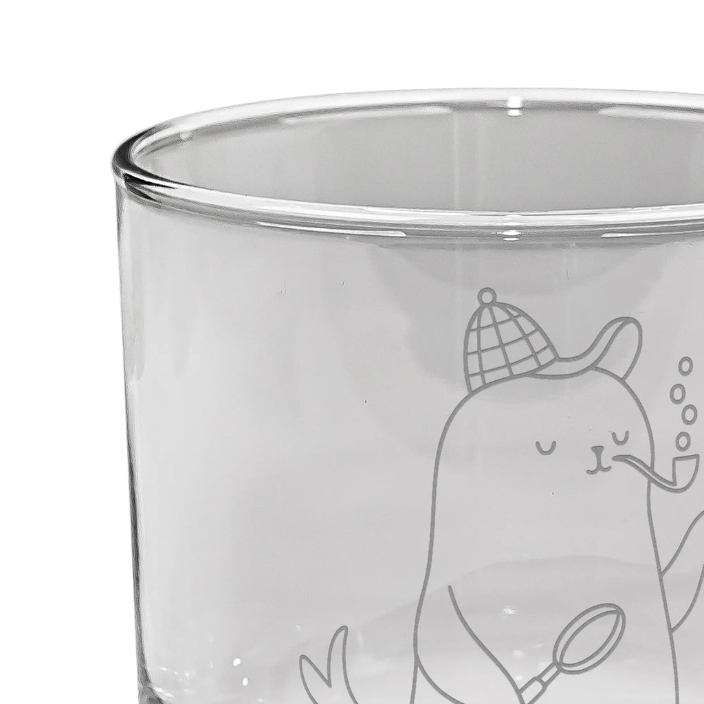 Szklanka do whisky foka Sherlock Motywy zwierzęce, dobra energia, zabawne powiedzonka, zwierzęta