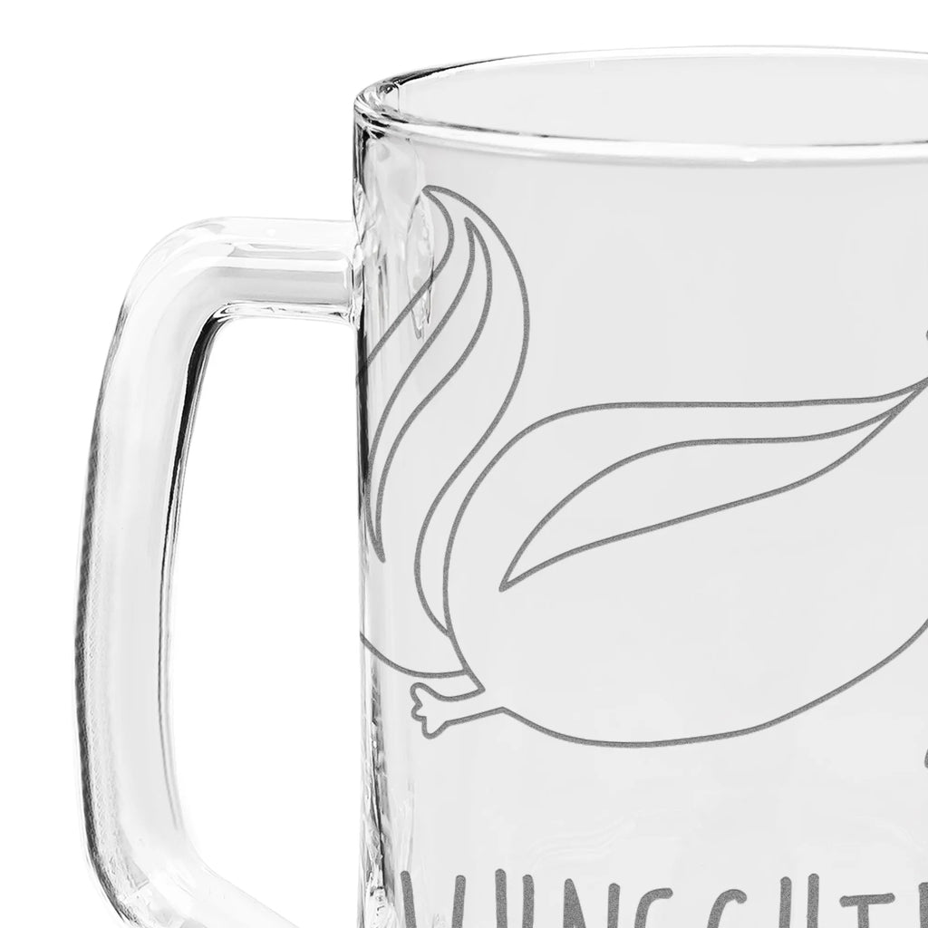 Personalized Engraved Beer Mug skunk yoga Skunk, Namaste, Yoga, Laugh, Love, Stinker, Live, Wild animal, Stinky, Predator