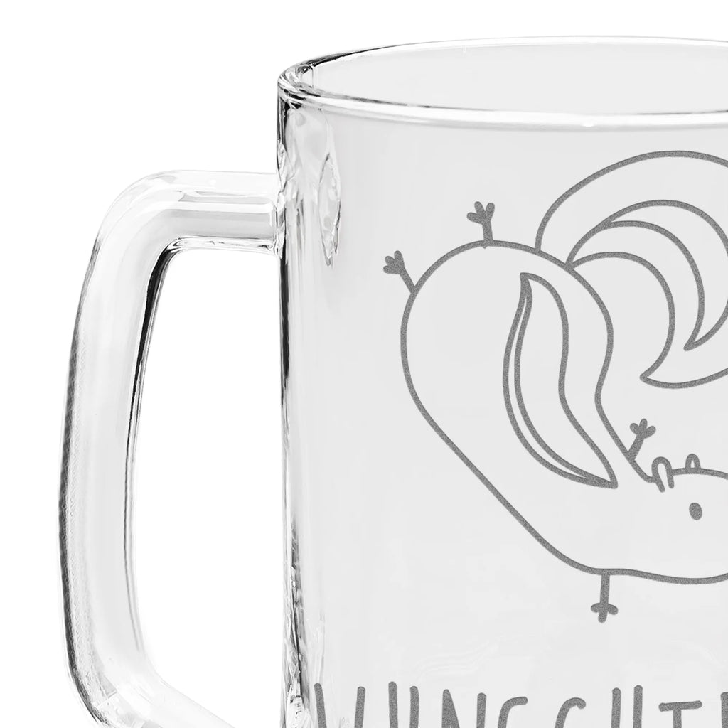 Personalized Engraved Beer Mug skunk handstand Skunk, skunk, wild animal, predator, child, stink, playground, playful