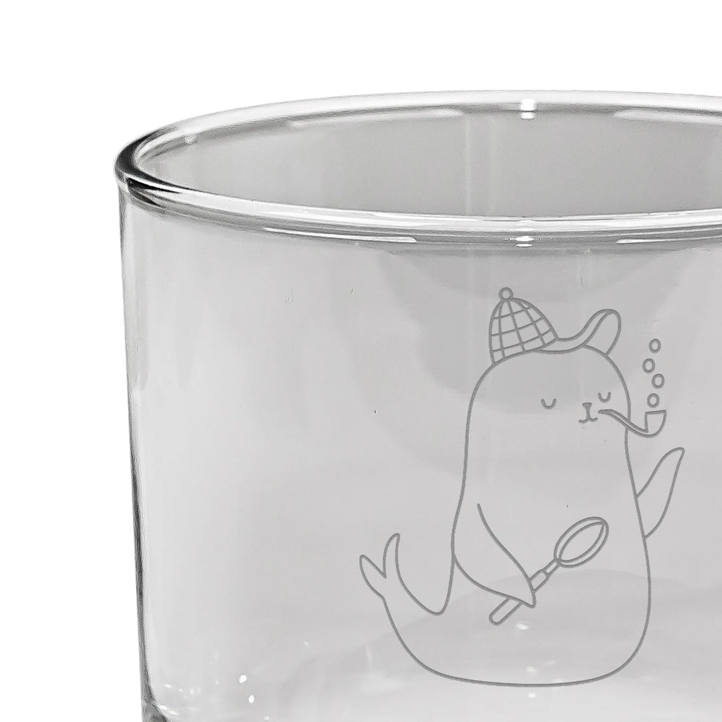 Personalisiertes Whiskey Glas Robbe Sherlock Whiskey Glas mit Gravur, Whiskeylgas, Whiskeyglas mit Spruch, Whiskey Glas mit Sprüchen, Whiskey Glas, Tiermotive, Gute Laune, lustige Sprüche, Tiere