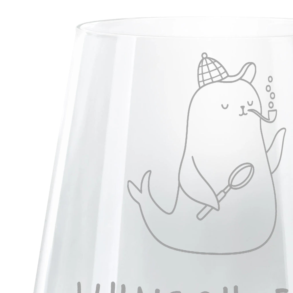 Personalized Engraved Lantern seal sherlock small animals, cute, funny, cute animal motives, hand drawn, small world, funny sayings, good mood, happy, gifts, gift ideas, special gifts, animal lover, card