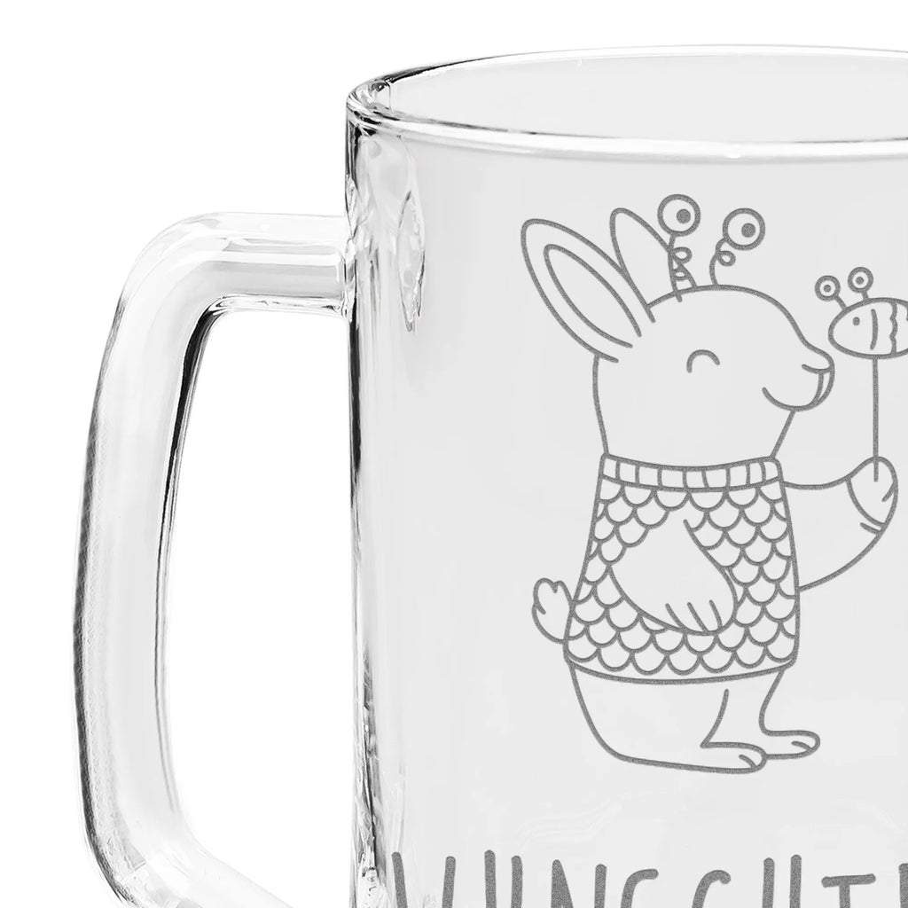 Personalizowany kufel do piwa z grawerem Ryby Astrologia Znak zodiaku, gwiazdozbiór, horoskop, astrologia, ascendent