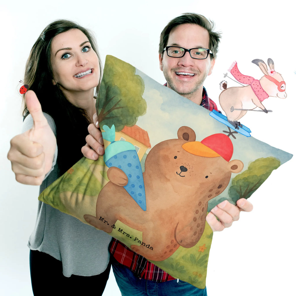 Cushion bear School cone Design Kissenhülle 40x40, Sofakissen, Kissenhülle, Dekokissen 40x40, Kissen, Sofakissen 40x40, Kissenbezüge, Couchkissen, Kopfkissen 40x40, Motivkissen, sitzkissen, Kissen 40x40 Waschbar, Zierkissen, Dekokissen, Kissen 40x40, Kissenbezug 40x40, Dekokissen Sofa, sofakissen, Kopfkissen, Bär, Teddy, Teddybär, Schulbeginn, Schule Geschenk, Einschulung Geschenk, Erster Schultag Geschenk, Schulanfang, Grundschule, Schultüte, Bär Motiv