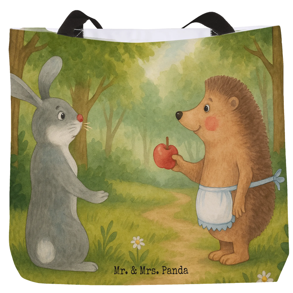 Shopper Hase Igel Design Freizeittasche, Tasche, Schulbeutel, Alltagstasche, Schultasche, Einkaufstasche, Strandtasche, Einkaufsbeutel, Beutel, Shopper, Tragebeutel, Tiermotive, Gute Laune, lustige Sprüche, Tiere, Igel, Herzschmerz, Spruch romantisch, Trösten, Hase, Liebe Spruch, Igel und Hase, Liebeskummer Geschenk, Trennungsschmerz