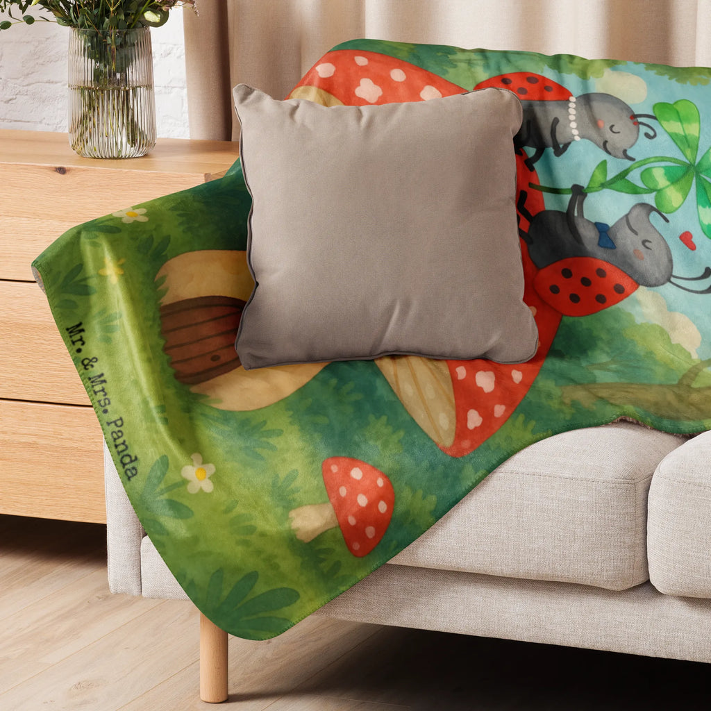 Sherpa Kuscheldecke Marienkäfer Fliegenpilz Design Tiermotive, Gute Laune, lustige Sprüche, Tiere, Marienkäfer, Wohnung, Fleigenpilzhaus, zuhause, Fliegenpilz, Haus