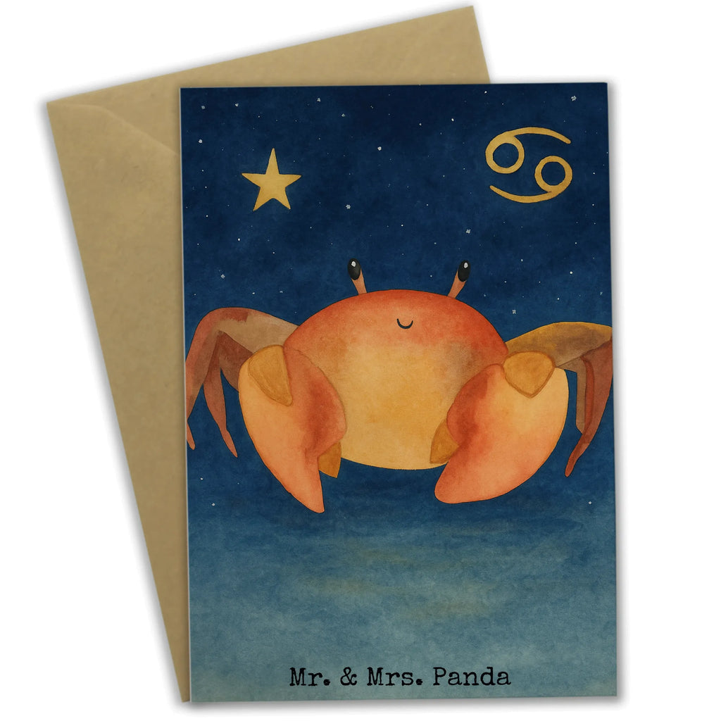 Kartka okolicznościowa znak zodiaku krab Design Klappkarte, Grußkarte, Glückwunschkarte, Ansichtskarten, Geburtstagskarte, Karte, Einladungskarte, Hochzeitskarte, Tierkreiszeichen, Sternzeichen, Horoskop, Astrologie, Aszendent, Krebs Geschenk, Geschenk Juli, Krebs Sternzeichen, Krebse, Geburtstag Juni, Geschenk Meer, Krabbe, Meerestier, Geschenk Juni, Geburtstag Juli