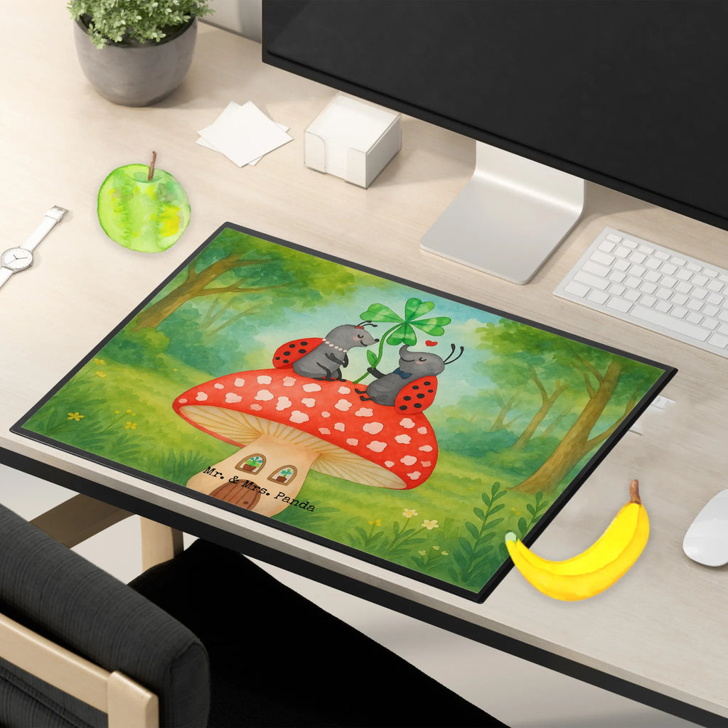 Podkładka na biurko biedronka Muchomor Design Schreibunterlage, Schreibtischauflage, Bürobedarf, Büroartikel, Schreibwaren, Schreibtisch Unterlagen, Schreibtischunterlage Groß, Tiermotive, Gute Laune, lustige Sprüche, Tiere, Haus, Wohnung, zuhause, Fliegenpilz, Marienkäfer, Fleigenpilzhaus