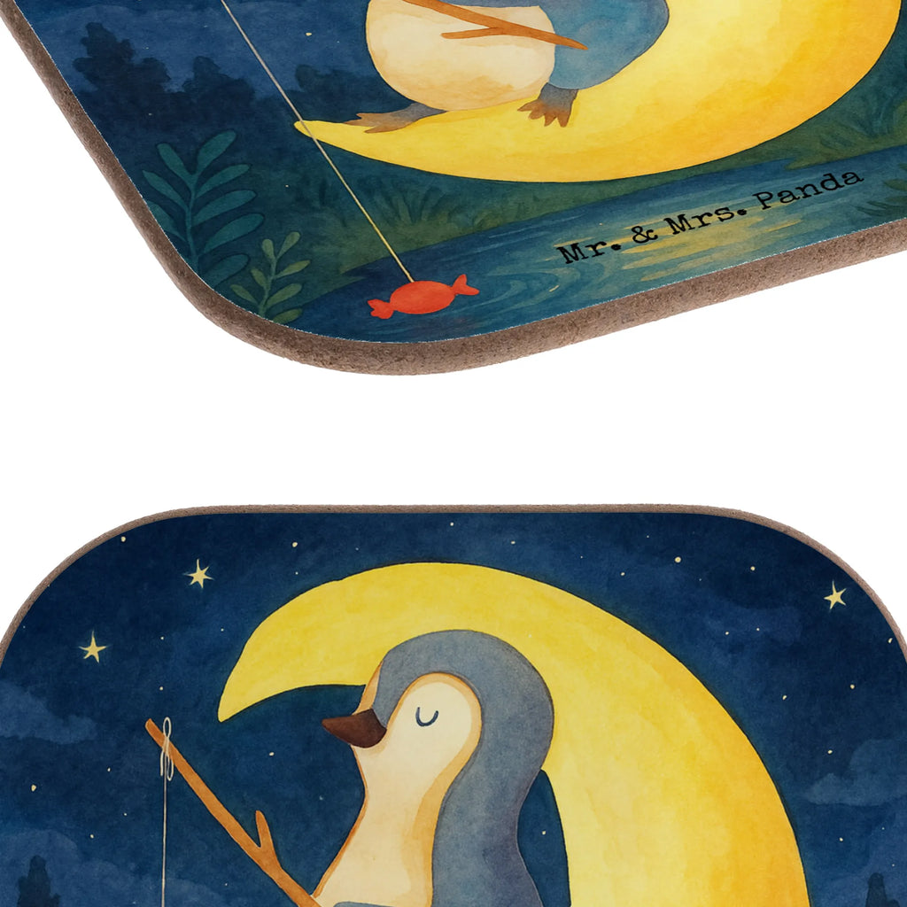 Square coaster Penguin moon Design Untersetzer, Bierdeckel, Glasuntersetzer, Untersetzer Gläser, Getränkeuntersetzer, Untersetzer aus Holz, Untersetzer für Gläser, Korkuntersetzer, Untersetzer Holz, Holzuntersetzer, Tassen Untersetzer, Untersetzer Design, Pinguin, Pinguine, Spruch, schlafen, Nachtruhe, Einschlafen, Schlafzimmer, Schlafstörungen, Gästezimmer