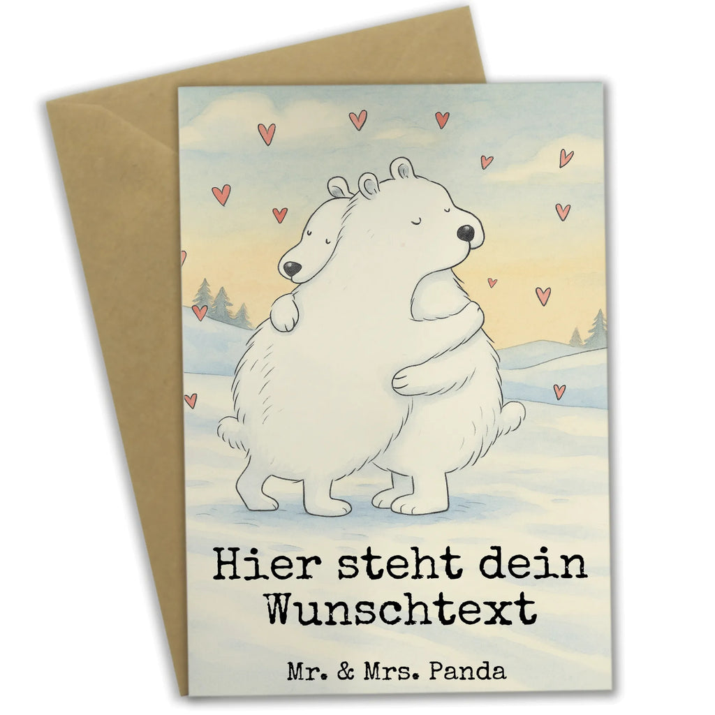 Spersonalizowana kartka z życzeniami Niedźwiedź polarny obejmować Design Personalisiertere Klappkarte, Grußkarte mit persönlichen Nachrichten, Grußkarten personalisiert, Grußkarte selber drucken, Grußkarte selbst gestalten, Grußkarte als Geldgeschenk, Personalisierte Glückwunschkarte, Personalisierte Grußkarte, Personalisierte Einladungskarte, Personalisierte Hochzeitskarte, Personalisierte Karte, Personalisierte Geburtstagskarte, Grußkarte mit Namen, Tiermotive, Gute Laune, lustige Sprüche, Tiere