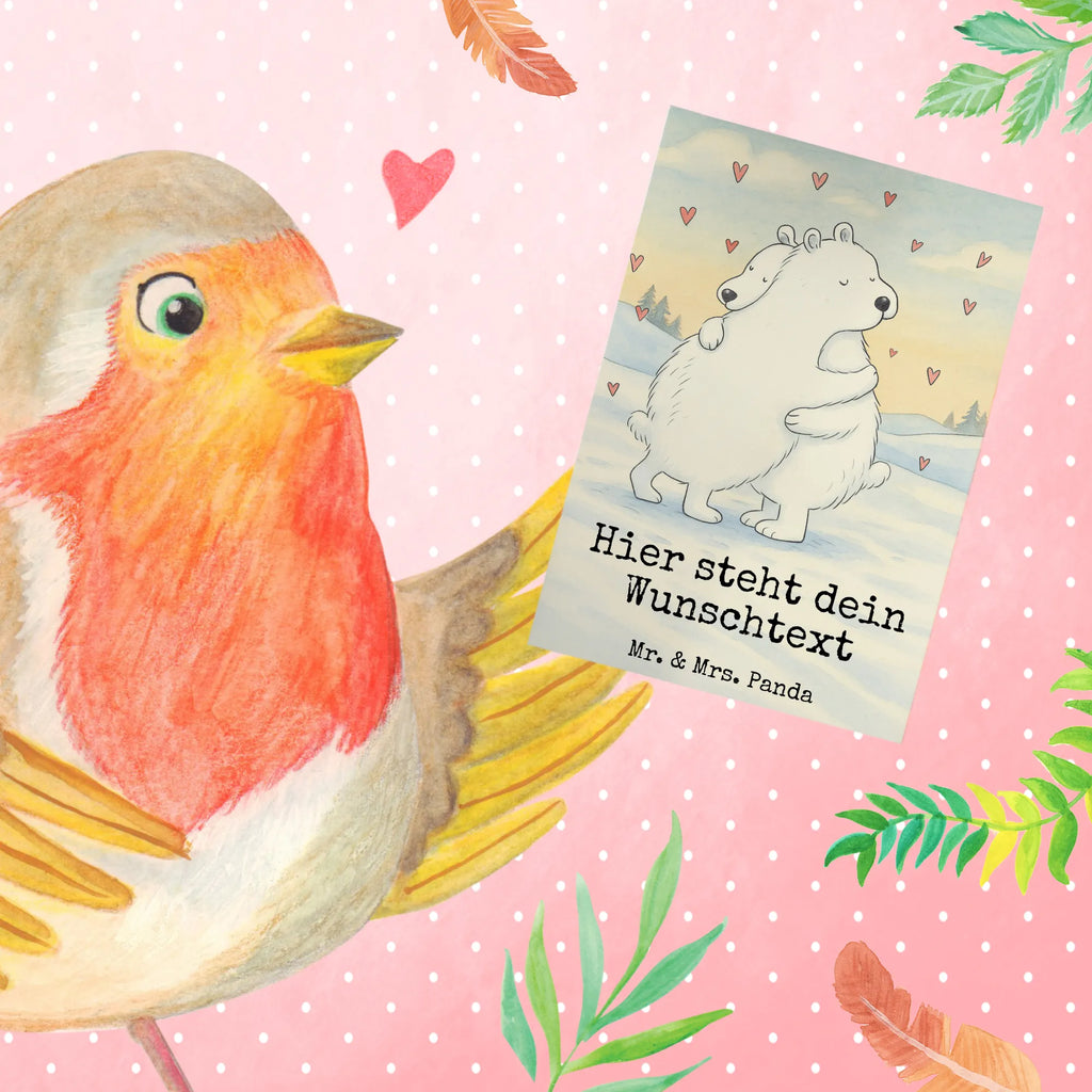 Spersonalizowana kartka z życzeniami Niedźwiedź polarny obejmować Design Personalisiertere Klappkarte, Grußkarte mit persönlichen Nachrichten, Grußkarten personalisiert, Grußkarte selber drucken, Grußkarte selbst gestalten, Grußkarte als Geldgeschenk, Personalisierte Glückwunschkarte, Personalisierte Grußkarte, Personalisierte Einladungskarte, Personalisierte Hochzeitskarte, Personalisierte Karte, Personalisierte Geburtstagskarte, Grußkarte mit Namen, Tiermotive, Gute Laune, lustige Sprüche, Tiere