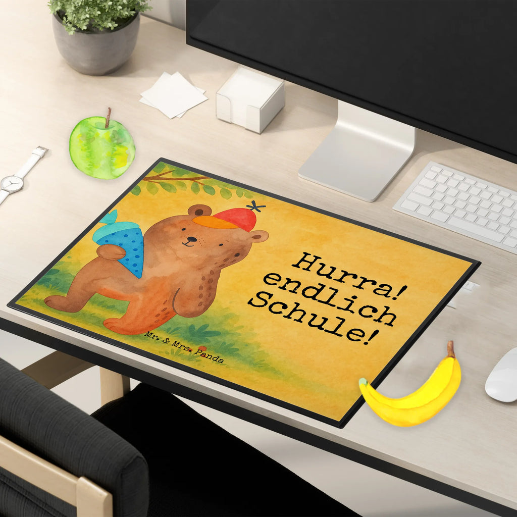 Desk pad bear School cone Design Bürobedarf, Büroartikel, Schreibtisch Unterlagen, Schreibtischunterlage Groß, Schreibwaren, Schreibunterlage, Schreibtischauflage, Bär, Teddy, Teddybär, Grundschule, Schulbeginn, Schule Geschenk, Einschulung Geschenk, Erster Schultag Geschenk, Schulanfang, Bär Motiv, Schultüte