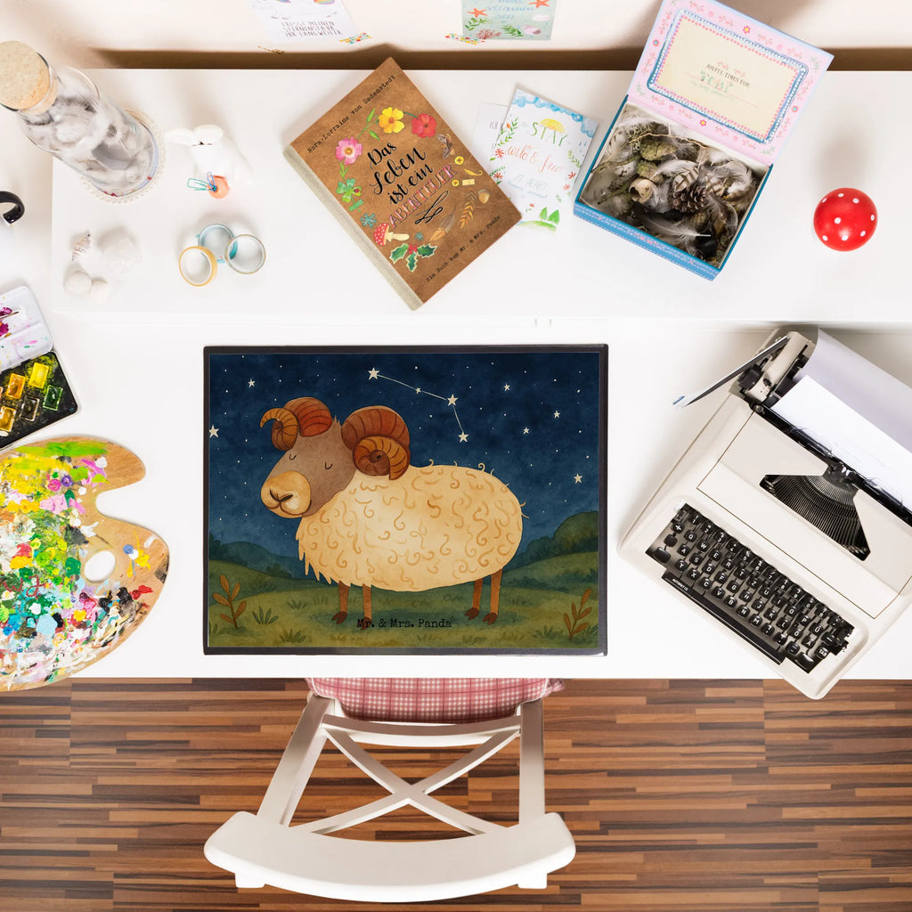 Desk pad Star sign Aries Design Schreibunterlage, Schreibtischauflage, Bürobedarf, Büroartikel, Schreibwaren, Schreibtisch Unterlagen, Schreibtischunterlage Groß, Tierkreiszeichen, Sternzeichen, Horoskop, Astrologie, Aszendent, Widder Geschenk, Widder Sternzeichen, Geschenk März, Geschenk April, Geburtstag März, Geburtstag April, Bock, Schafbock