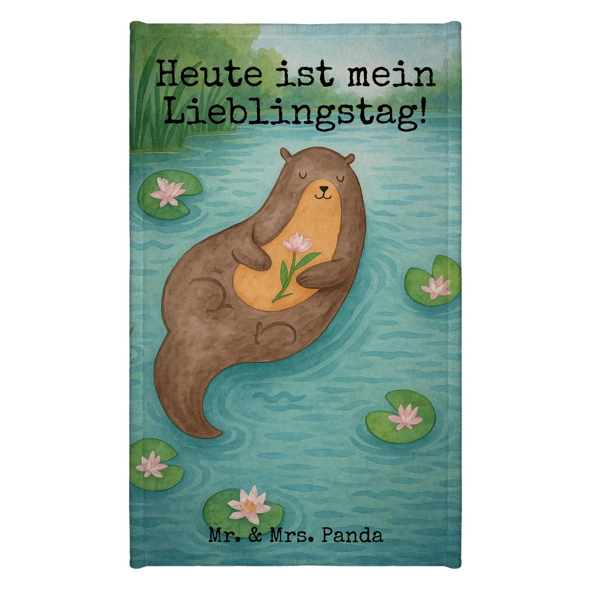 Gästehandtuch Otter Seerose Design
