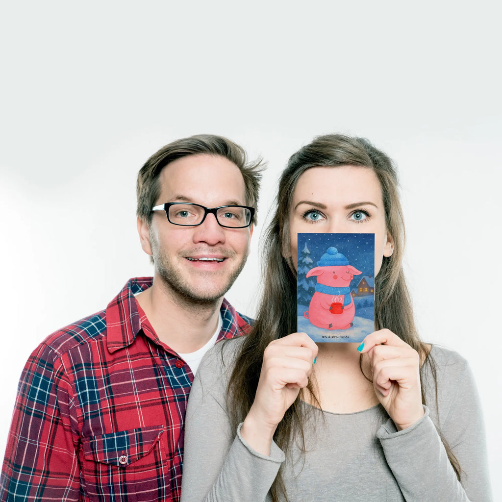 Postcard Pig Mulled wine Design Postkarte, Karte, Geschenkkarte, Grußkarte, Einladung, Ansichtskarte, Geburtstagskarte, Einladungskarte, Dankeskarte, Ansichtskarten, Einladung Geburtstag, Einladungskarten Geburtstag, Winter, Weihnachten, Weihnachtsdeko, Nikolaus, Advent, Heiligabend, Wintermotiv, Glühschwein, Glühwein, Weihnachtsmarkt, Punsch