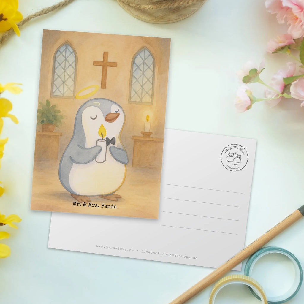 Postcard penguin communion Design Postkarte, Karte, Geschenkkarte, Grußkarte, Einladung, Ansichtskarte, Geburtstagskarte, Einladungskarte, Dankeskarte, Ansichtskarten, Einladung Geburtstag, Einladungskarten Geburtstag, Konfirmation, Kommunion, Jugendweihe, Konfirmation Geschenk, Kommunion Geschenk, Kommunion Dankeschön, Glauben, Sonnenschein