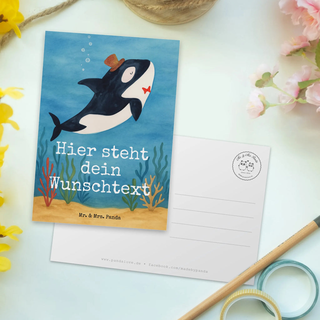 Personalised postcard orca cylinder Design Postkarte personalisierbar, Postkarte mit Wunschtext, Ansichtskarte mit Namen, Karte mit Wunschtext, Ansichtskarte mit Wunschtext, Karte mit Namen, Einladung mit Wunschtext, Einladung mit Namen, Geschenkkarte mit Namen, Geschenkkarte mit Wunschtext, Grußkarte mit Wunschtext, Postkarte bedrucken, Grußkarte mit Namen, Postkarte mit Namen, Meerestiere, Meer, Urlaub, Orca, Fest, Geburtstag, Glückwunsch, Konfetti, Feier, Fete, Glitter, Glitzer, Narwal