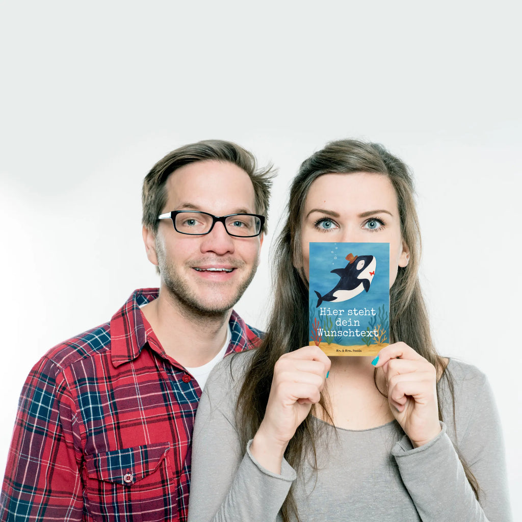 Personalised postcard orca cylinder Design Postkarte personalisierbar, Postkarte mit Wunschtext, Ansichtskarte mit Namen, Karte mit Wunschtext, Ansichtskarte mit Wunschtext, Karte mit Namen, Einladung mit Wunschtext, Einladung mit Namen, Geschenkkarte mit Namen, Geschenkkarte mit Wunschtext, Grußkarte mit Wunschtext, Postkarte bedrucken, Grußkarte mit Namen, Postkarte mit Namen, Meerestiere, Meer, Urlaub, Orca, Fest, Geburtstag, Glückwunsch, Konfetti, Feier, Fete, Glitter, Glitzer, Narwal