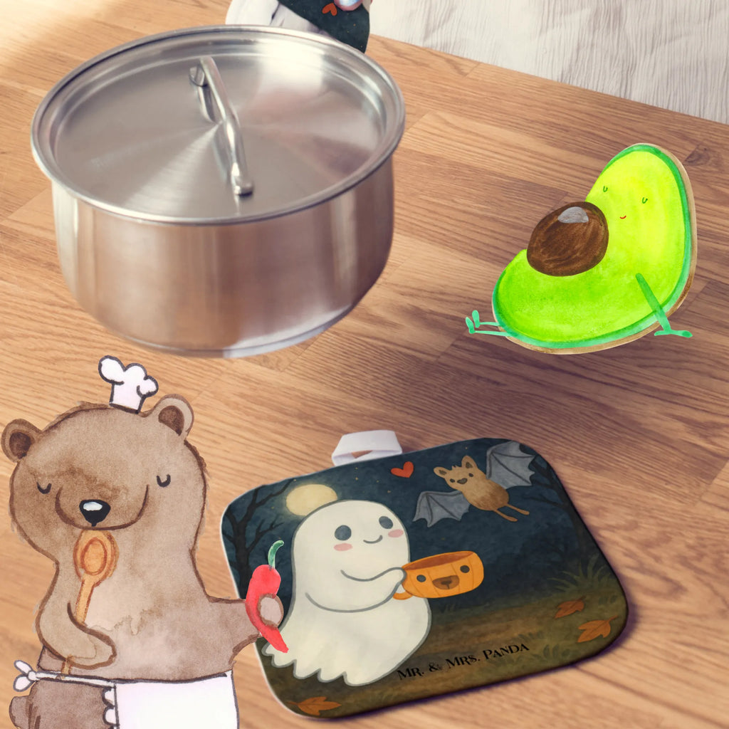 2-elementowy zestaw podkładek pod garnki Duch kawa Design Topfhandschuhe, Topflappen 2er Set, Topfhandschuh, Ofenhandschuhe, Topflappen lustig, Topflappen, Schöne Topflappen, Ofenhandschuh, Topfuntersetzer, Topflappen Set, Topflappen mit Spruch, Topflappenset, Halloween, Deko, Martinssingen, Dekoration, Geschenke, Schenken, Gespenst, Kaffee